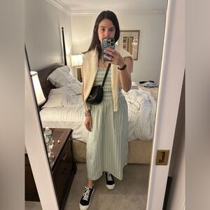 Hill House set skirt S & top M green stripe